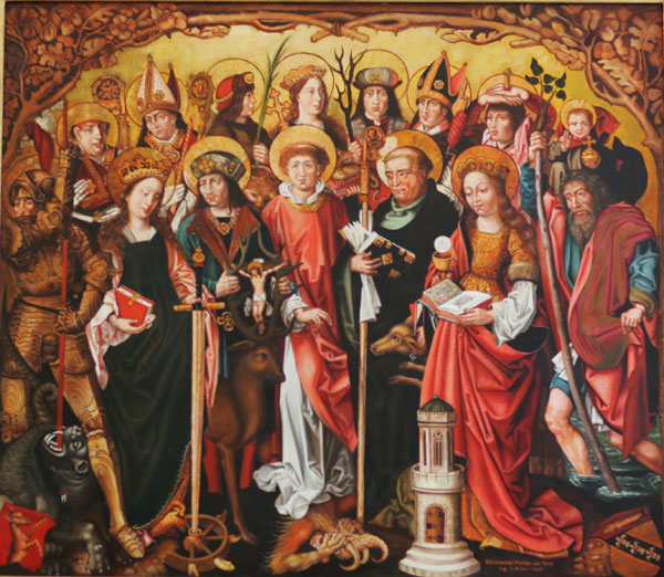 The Badger Catholic: Fourteen Holy Helpers, orate pro nobis!